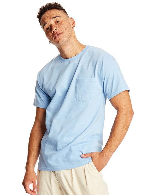 Hanes Adult Beefy-T  with Pocket 5190P