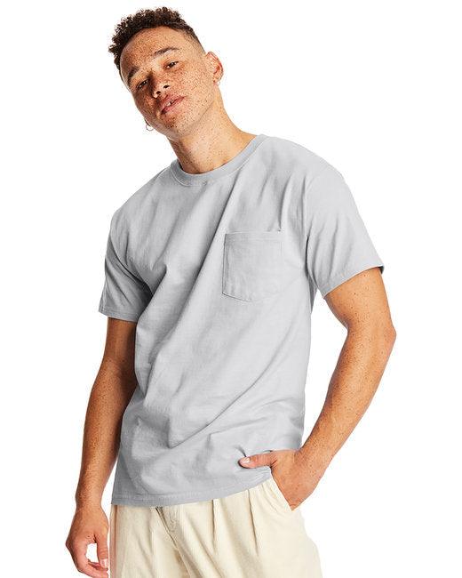 Hanes Adult Beefy-T  with Pocket 5190P