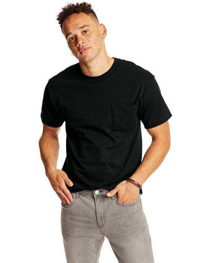 Hanes Adult Beefy-T  with Pocket 5190P