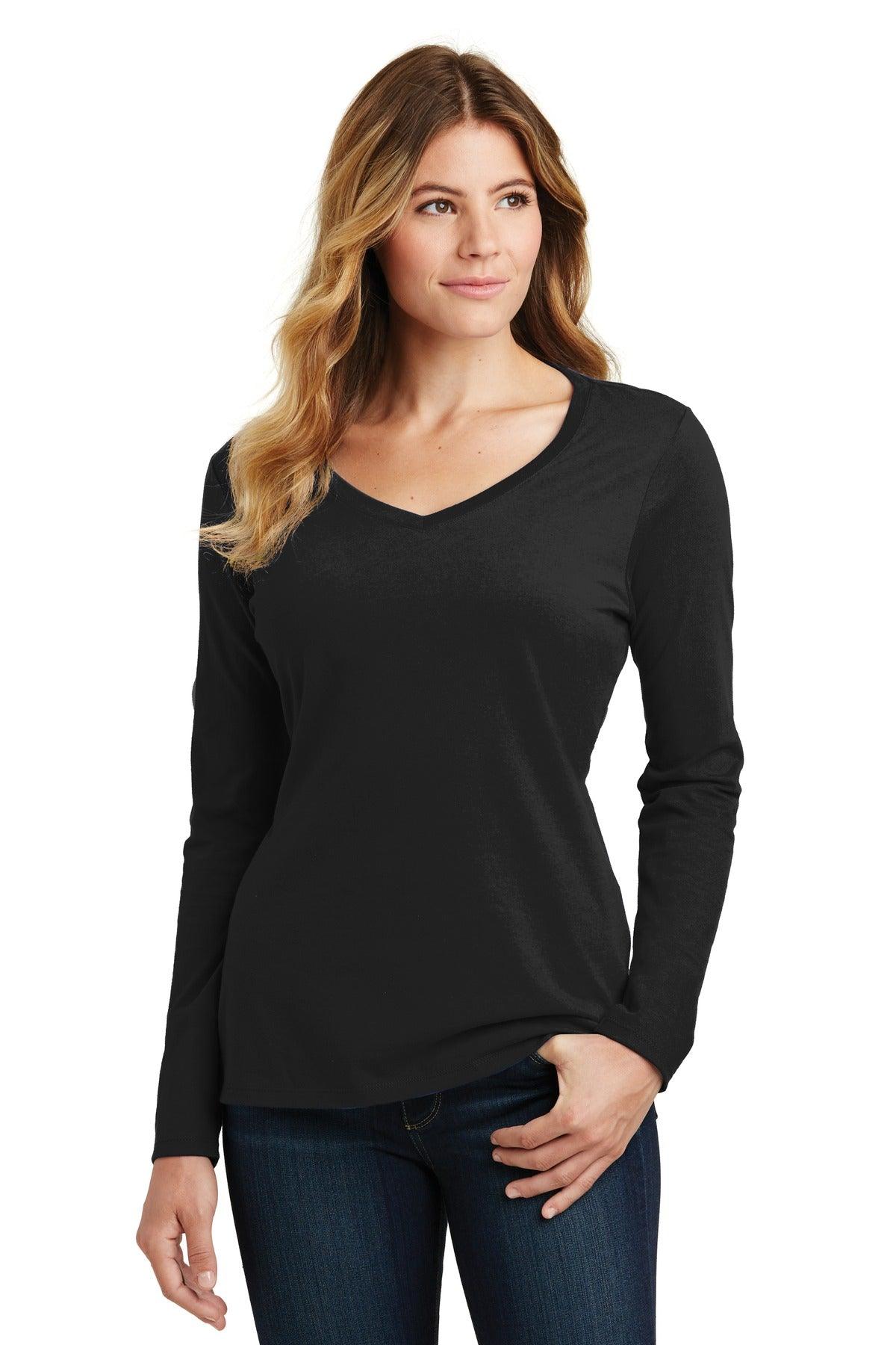 Port & Company Ladies Long Sleeve Fan Favorite V-Neck Tee. LPC450VLS