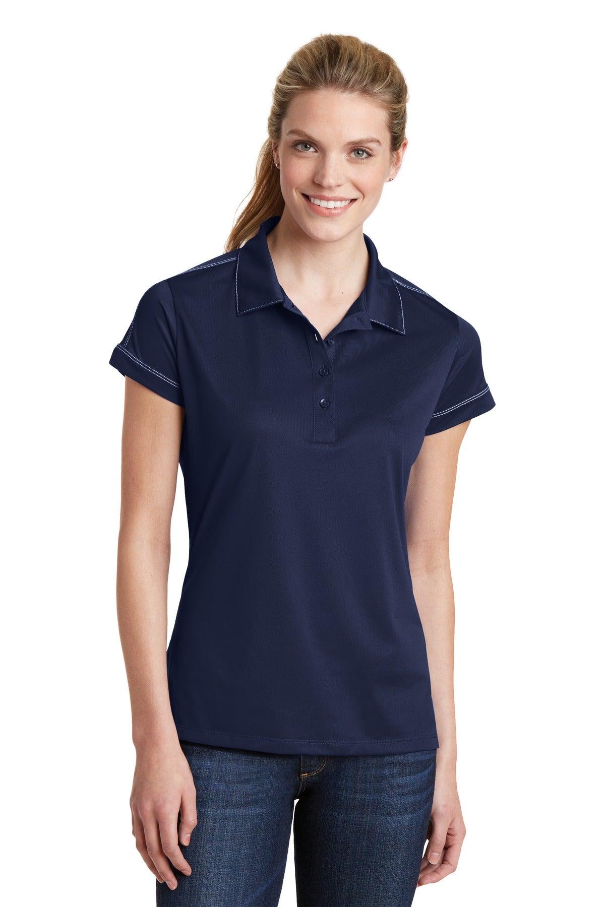 Sport-Tek Ladies Contrast Stitch Micropique Sport-Wick Polo. LST659